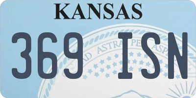 KS license plate 369ISN