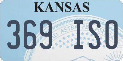 KS license plate 369ISO