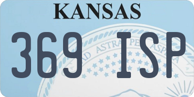 KS license plate 369ISP