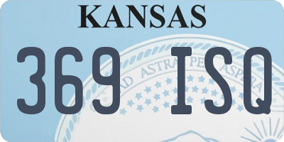 KS license plate 369ISQ
