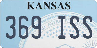 KS license plate 369ISS