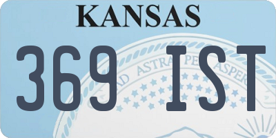 KS license plate 369IST