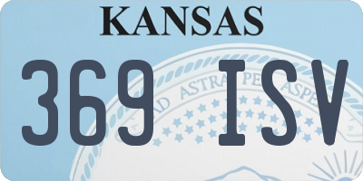 KS license plate 369ISV