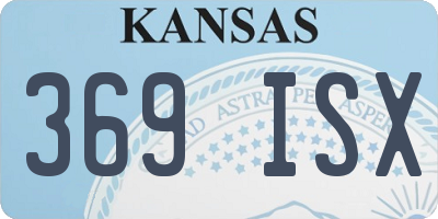 KS license plate 369ISX