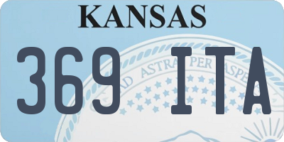 KS license plate 369ITA