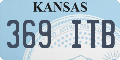 KS license plate 369ITB