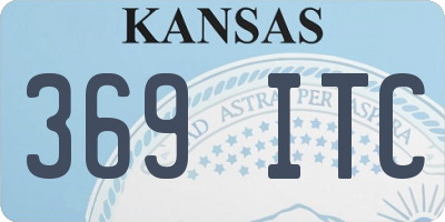KS license plate 369ITC