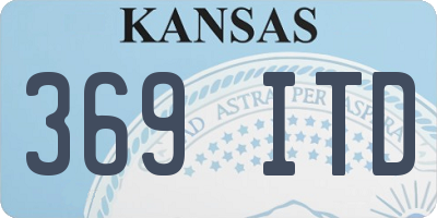 KS license plate 369ITD