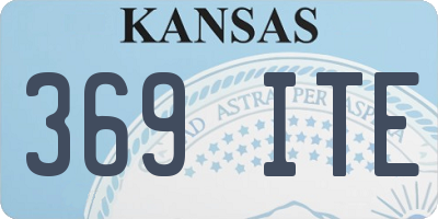 KS license plate 369ITE