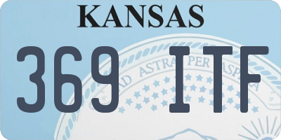 KS license plate 369ITF