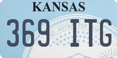 KS license plate 369ITG