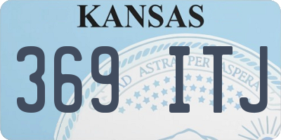 KS license plate 369ITJ