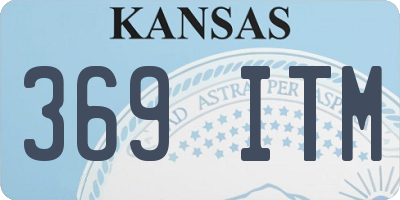 KS license plate 369ITM