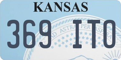 KS license plate 369ITO