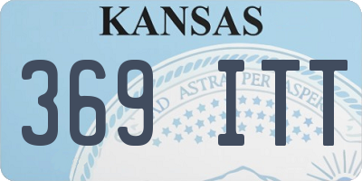 KS license plate 369ITT