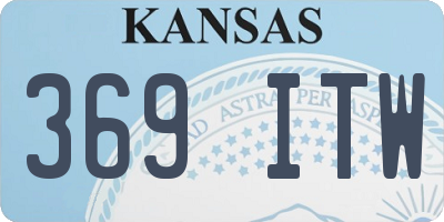KS license plate 369ITW