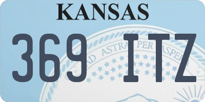KS license plate 369ITZ