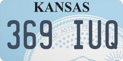 KS license plate 369IUQ