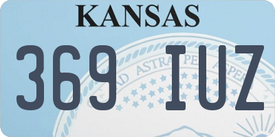 KS license plate 369IUZ