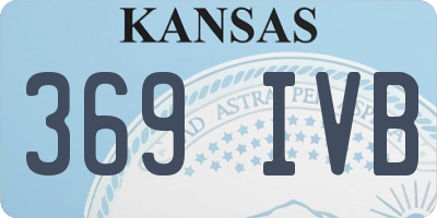 KS license plate 369IVB