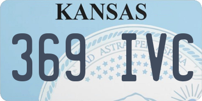 KS license plate 369IVC