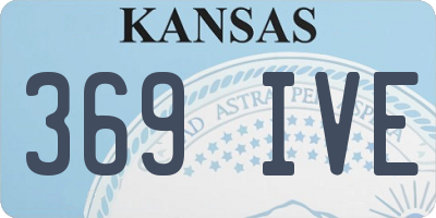 KS license plate 369IVE