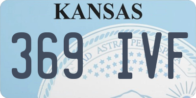 KS license plate 369IVF