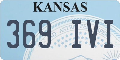 KS license plate 369IVI