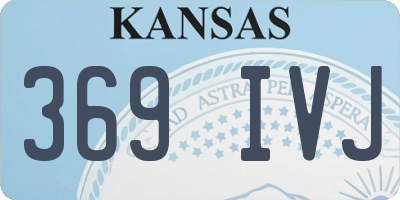 KS license plate 369IVJ