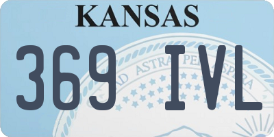 KS license plate 369IVL