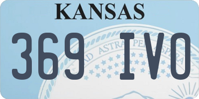 KS license plate 369IVO