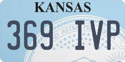 KS license plate 369IVP