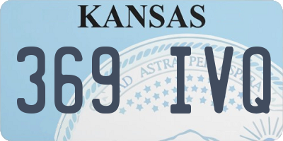 KS license plate 369IVQ
