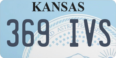 KS license plate 369IVS