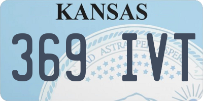 KS license plate 369IVT