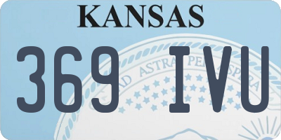 KS license plate 369IVU