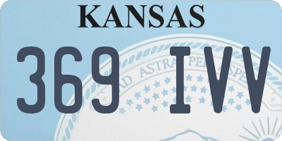 KS license plate 369IVV