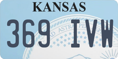 KS license plate 369IVW