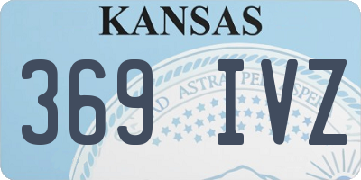 KS license plate 369IVZ