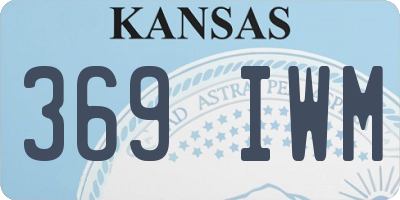 KS license plate 369IWM