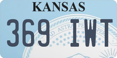 KS license plate 369IWT
