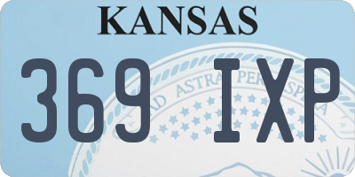 KS license plate 369IXP