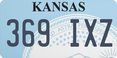 KS license plate 369IXZ