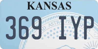 KS license plate 369IYP
