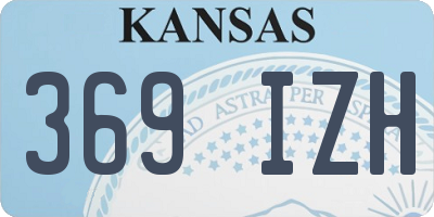 KS license plate 369IZH