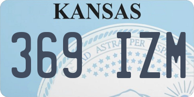 KS license plate 369IZM