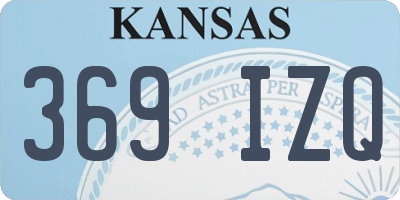 KS license plate 369IZQ