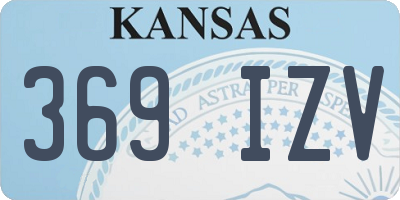 KS license plate 369IZV