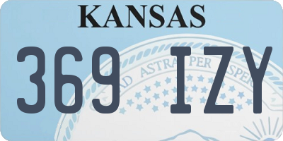 KS license plate 369IZY