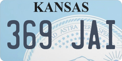 KS license plate 369JAI